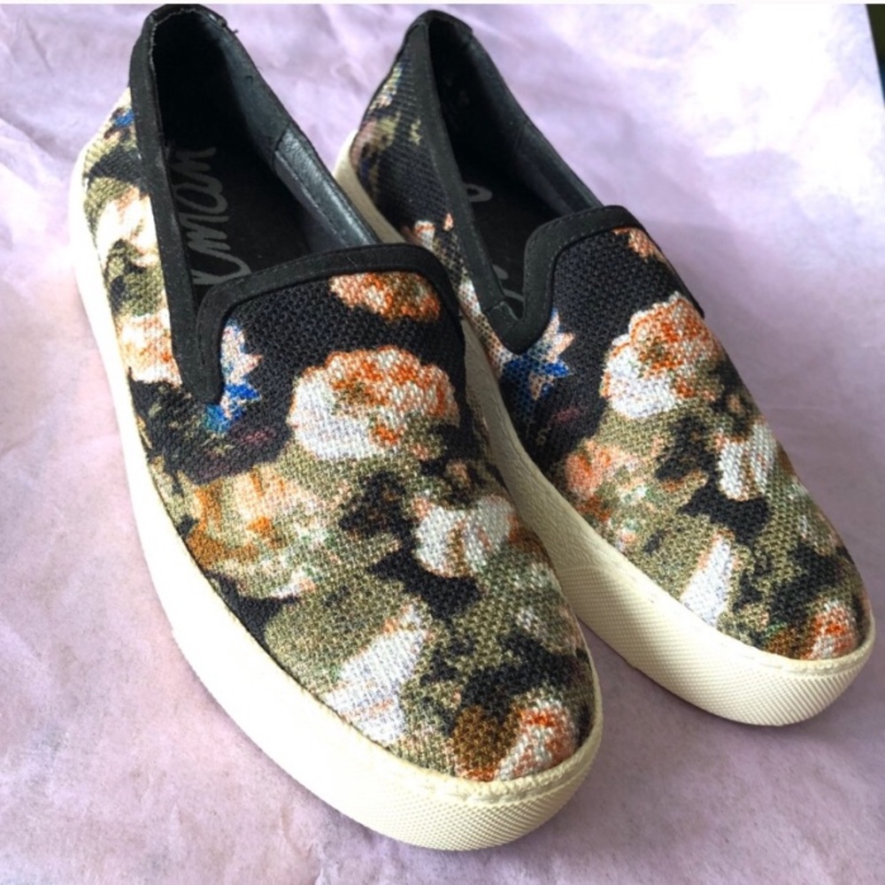 Floral slip ons